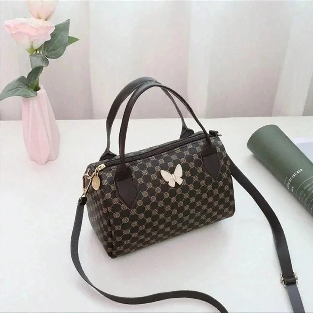 ⚠️Clearance Butterfly Cylindrical Crossbody Bag Black /White /Pink /Blue /Brown - Picture 10 of 12